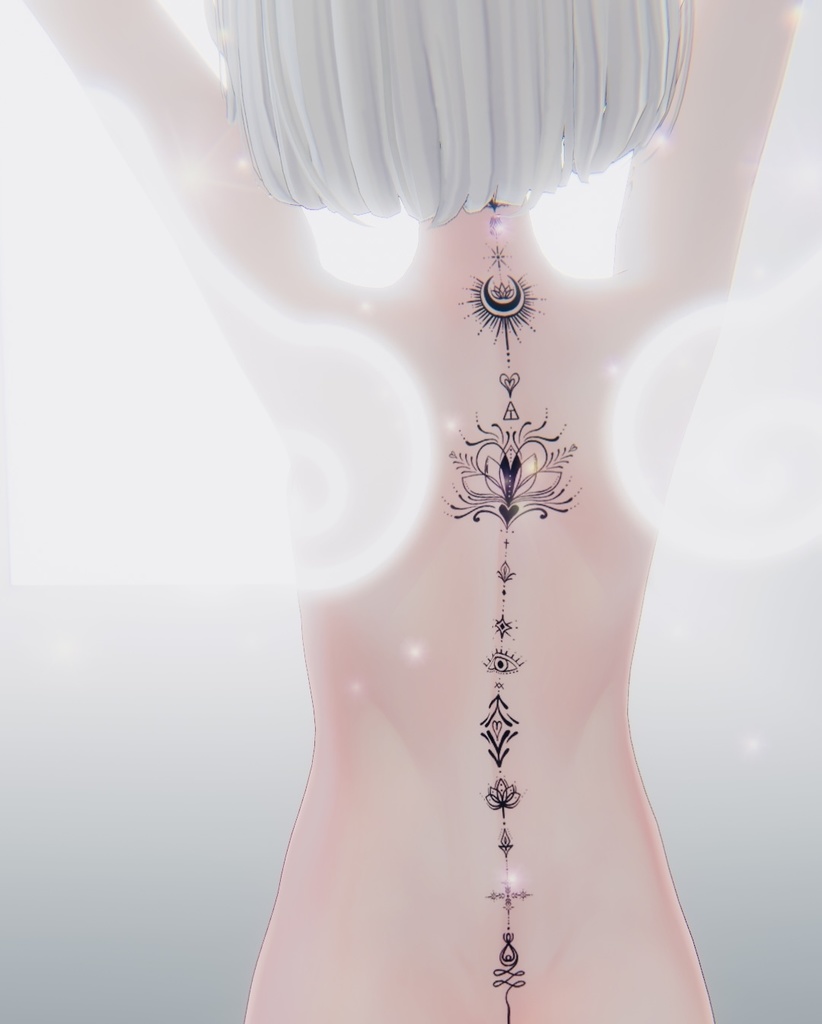 Unalome symbol tattoo