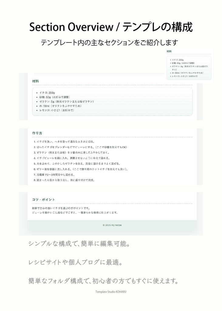 HTML/CSS Template – Fresh Green Style