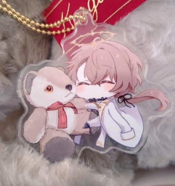 ミニ天使厚手アクリルキーホルダー