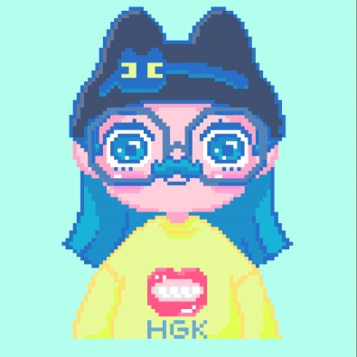 HGKYS-ロング・眼鏡・ヒゲ ┋Vtube studio対応┋ドット絵┋ Live2D