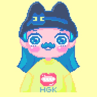 HGKYSロング・ヒゲ ┋Vtube studio対応┋ドット絵┋ Live2D