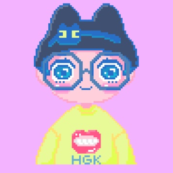 HGKYS眼鏡┋Vtube studio対応┋ドット絵┋ Live2D