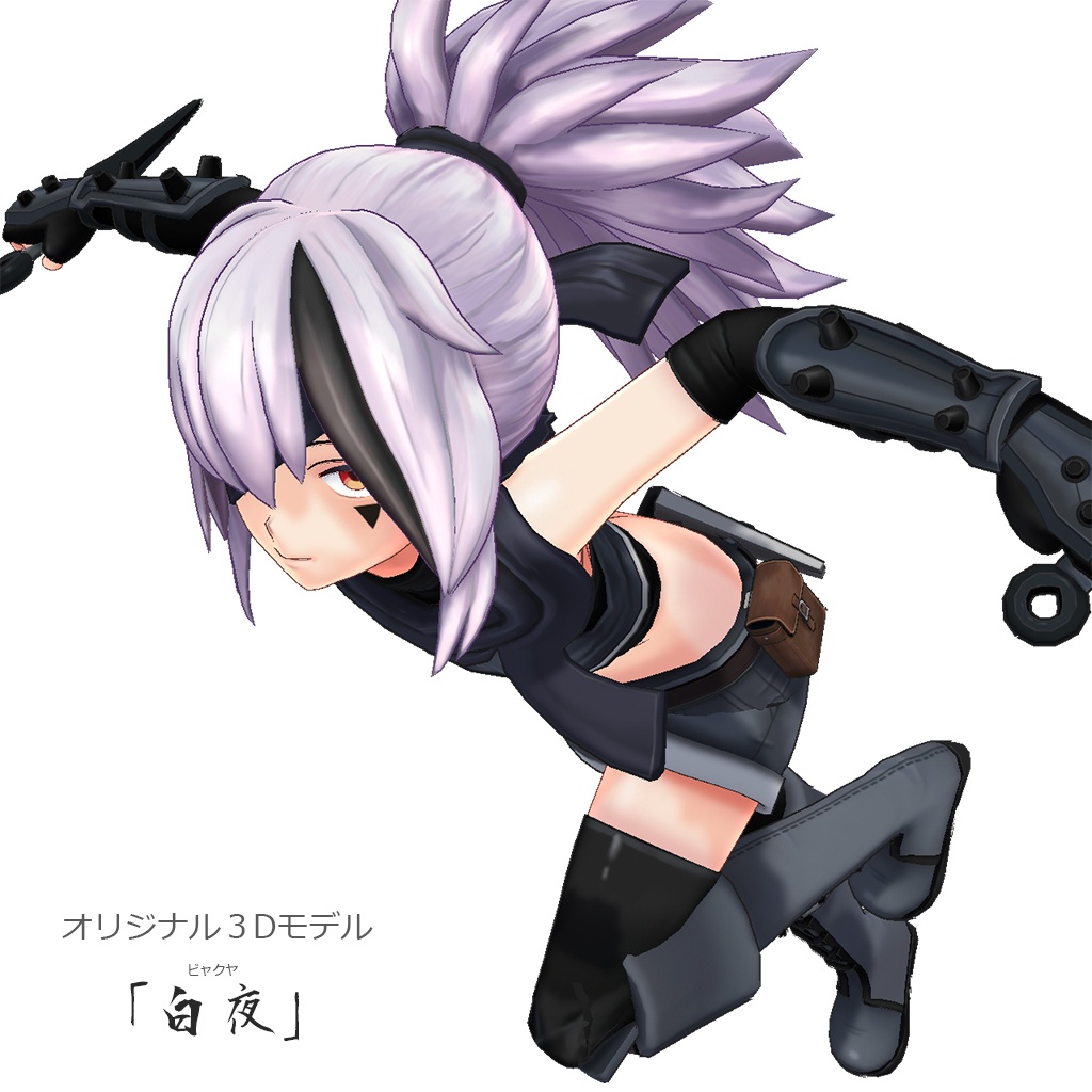 オリジナル3Dモデル「白夜」