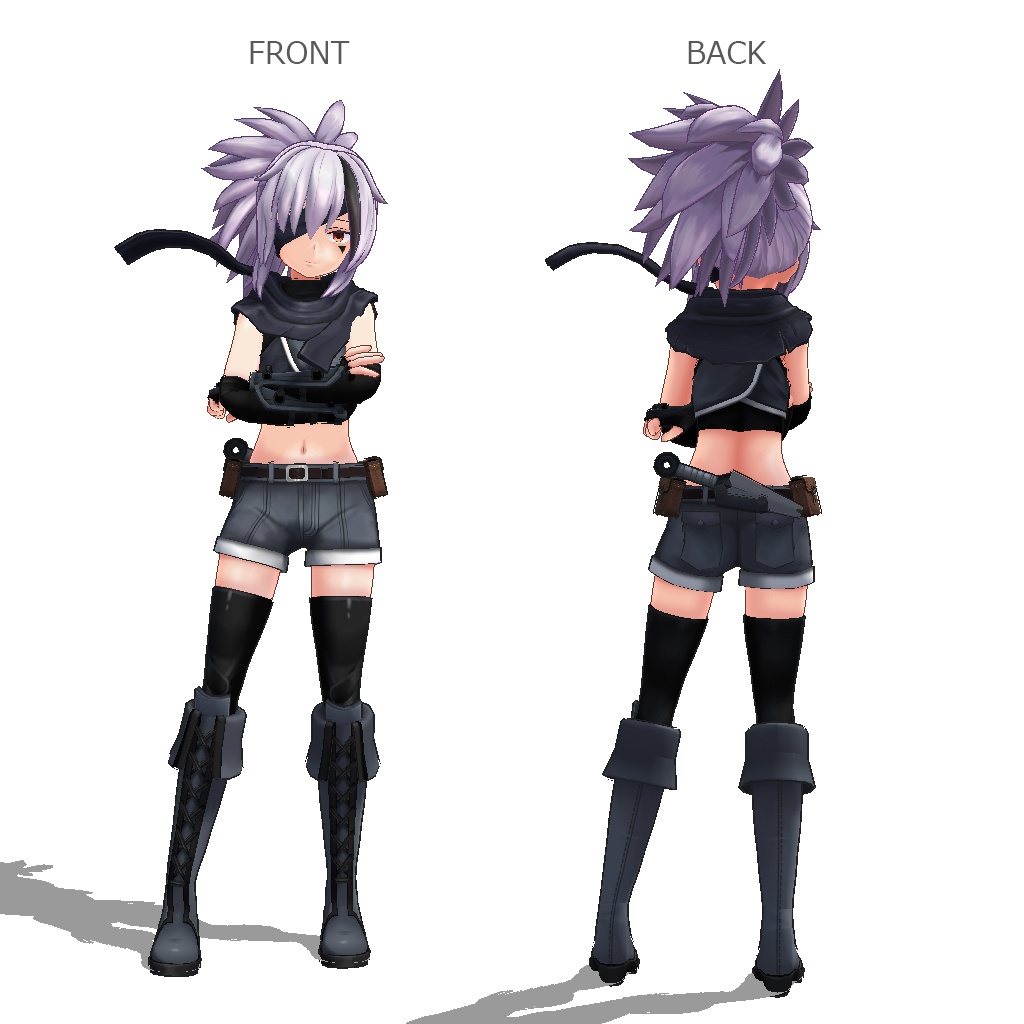 オリジナル3Dモデル「白夜」