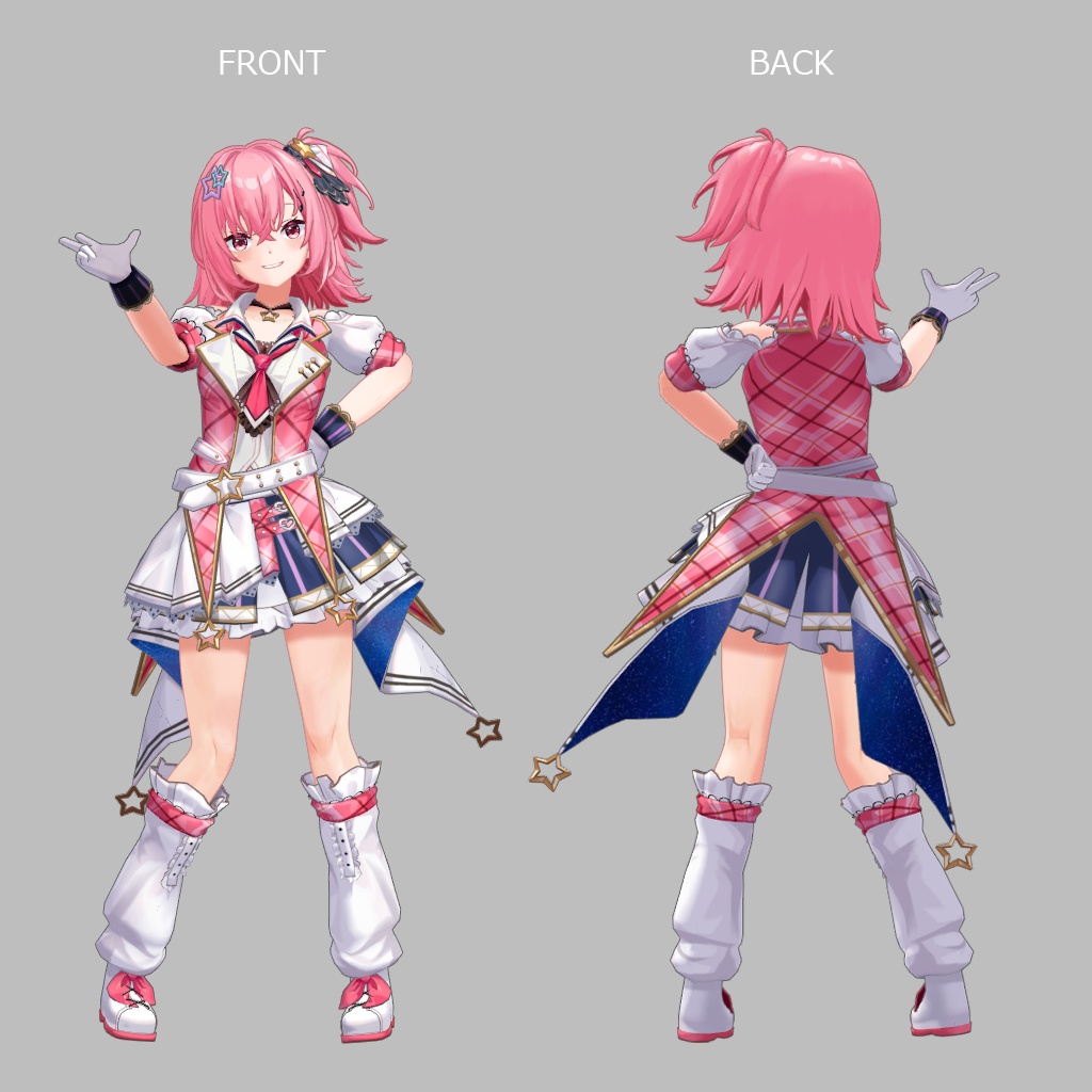 3Dモデル 学園アイドル「シアーシャ」