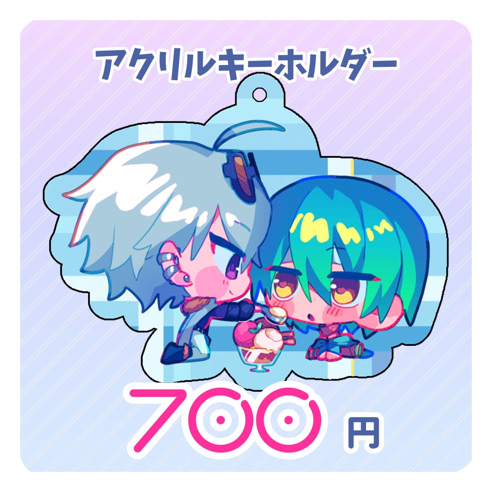 【非公式】狂熱＆ギン　アクリルキーホルダー
