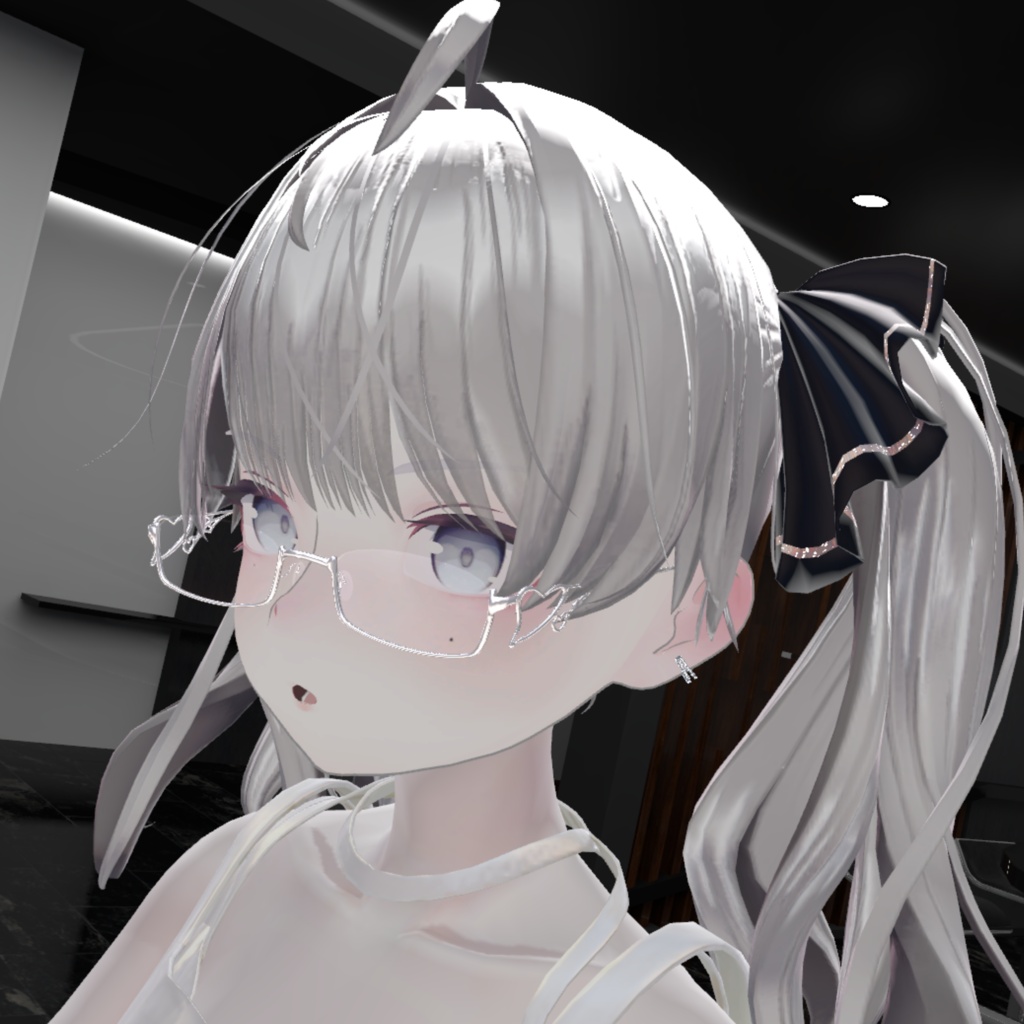 【VRChat想定】UnderRimGlasses「OpenHeart」