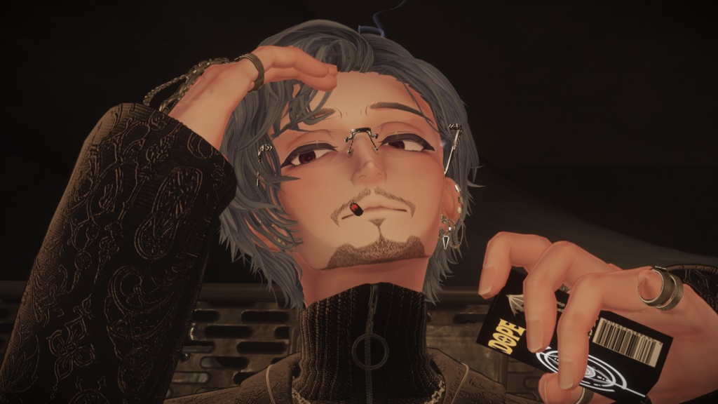 【斑霞-Hanka-専用】イケおじ風 髭テクスチャ