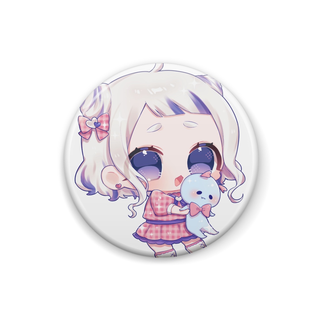 アイドルねこぱんちともたんちゃんの缶バッジ