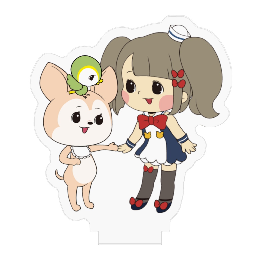 ちわわちゃんとたねこのアクリルフィギュア