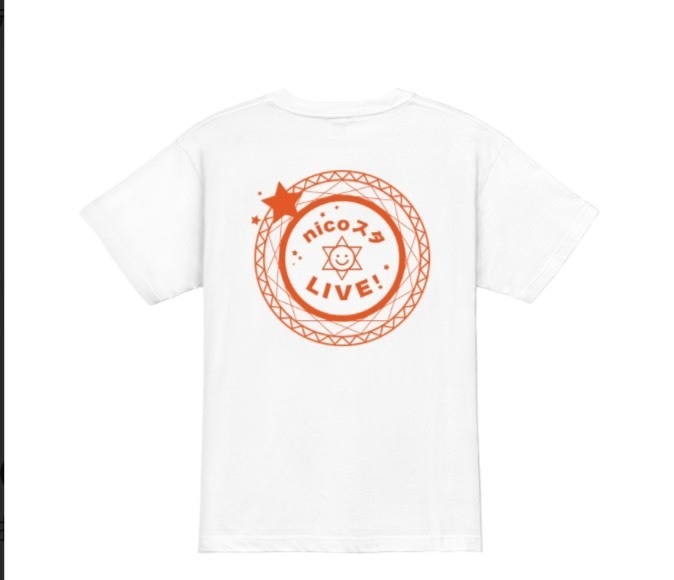 nicoスタ ロゴT(白)