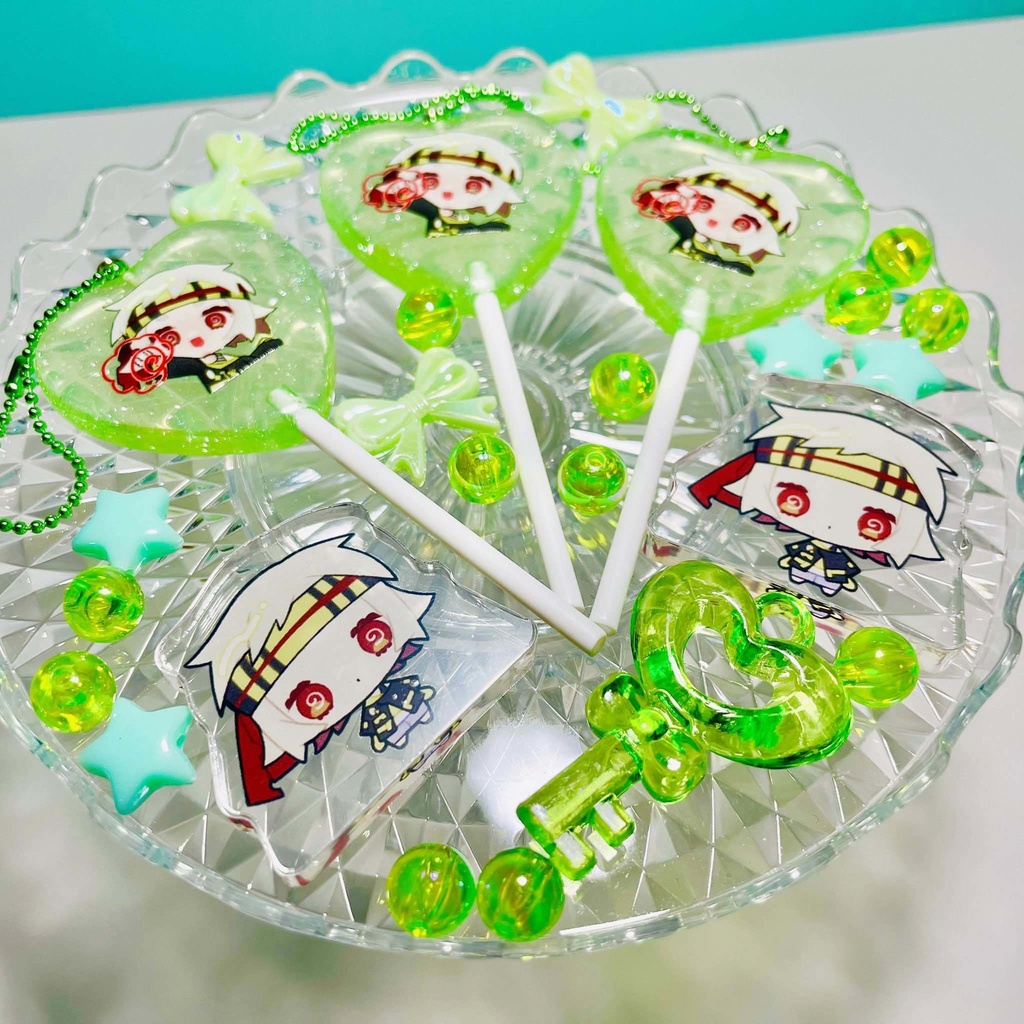 【満別花丸】ペロキャンキーホルダー&自立ミニアクリルスタンド