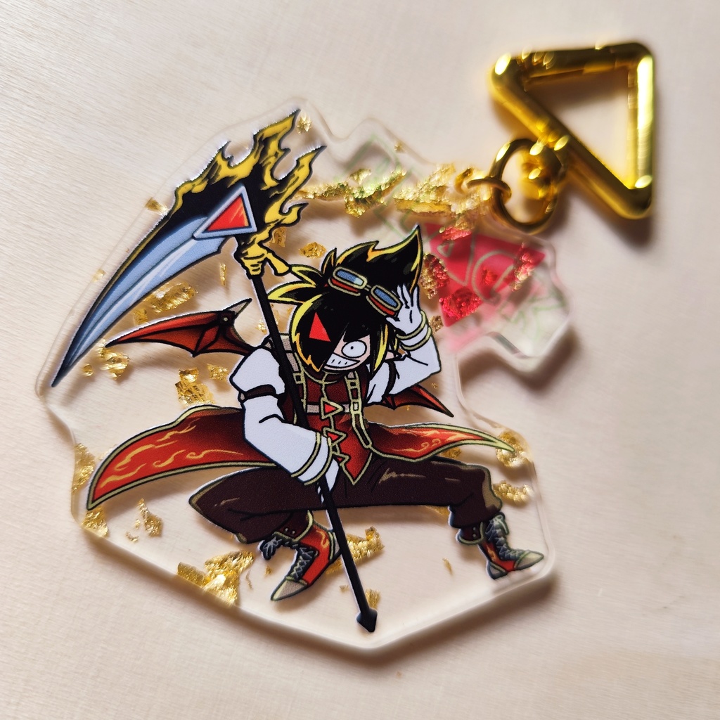 BCアクリルキーホルダー　スチパンブラック