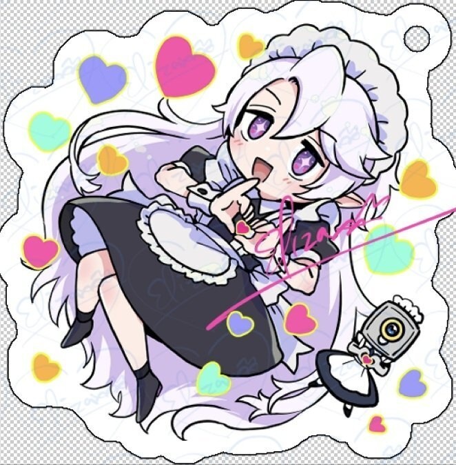 BCアクキー　メイド服アキラ&カメラちゃん