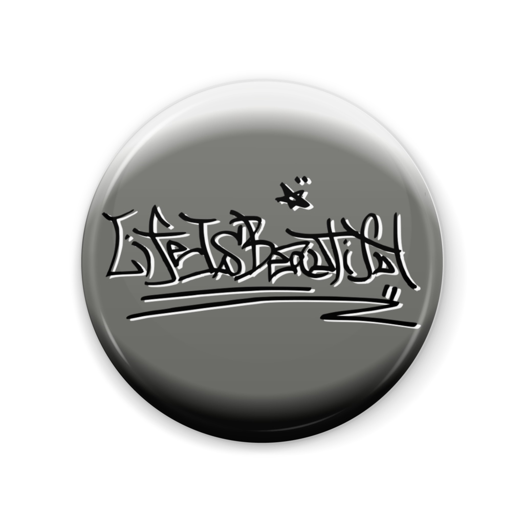 缶バッジ15.LifeIsBeautiful号