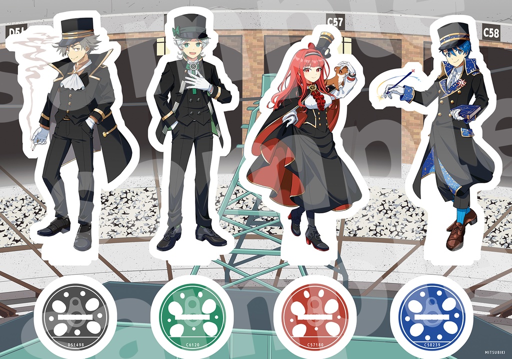 東の蒸気擬人化アクリルスタンド