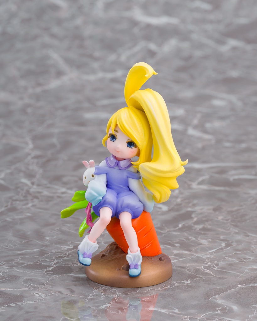 ラビットちゃんとうさぎキノコ 未塗装未組み立てガレージキット