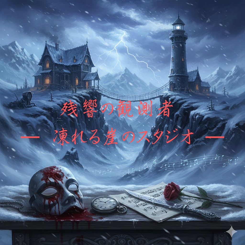 【4人用マダミス】残響の観測者  — 凍れる崖のスタジオ —【心理戦・本格ミステリー】