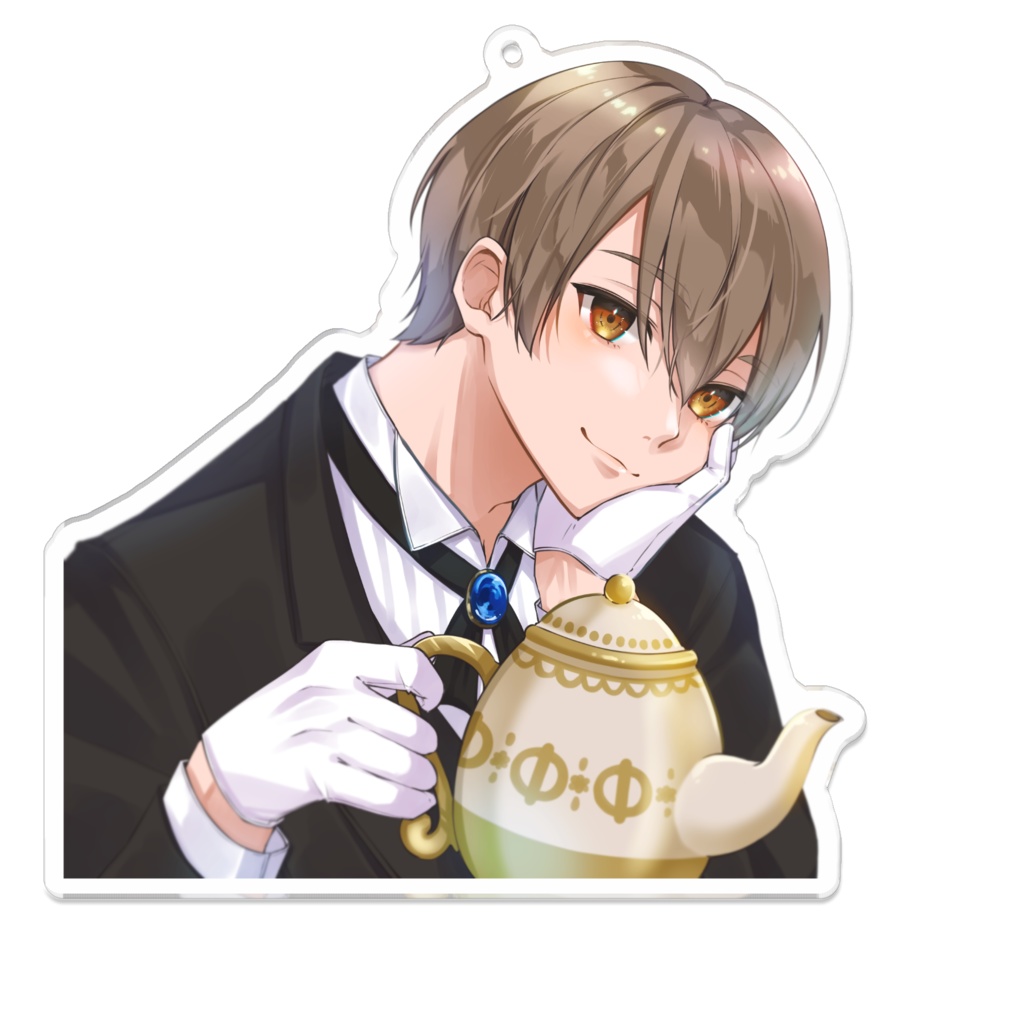 しらたまくんアクリルキーホルダー