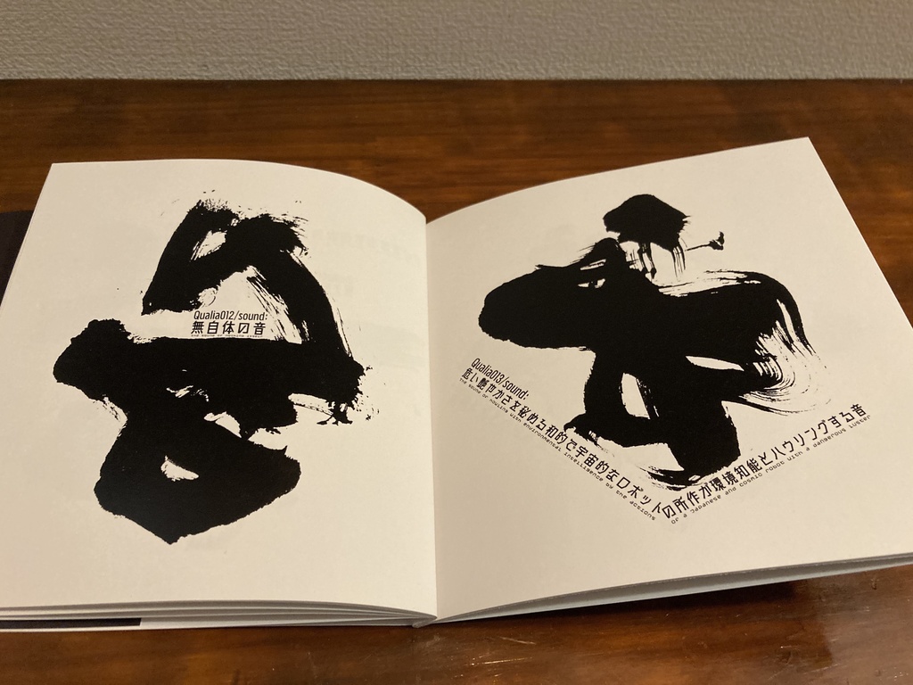 作品集《Qualia/sound I》~「音」を心で聴くということ~