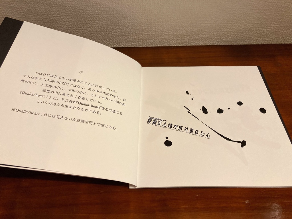 作品集《Qualia/heart Ⅰ》~「心」を心で感じるということ~