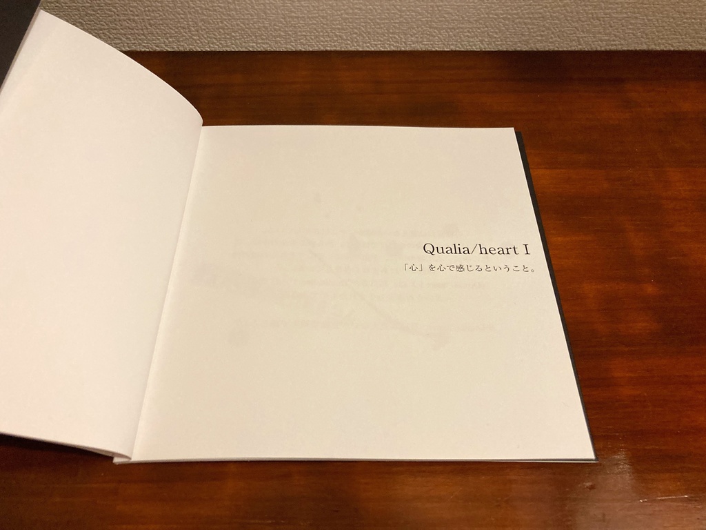 作品集《Qualia/heart Ⅰ》~「心」を心で感じるということ~