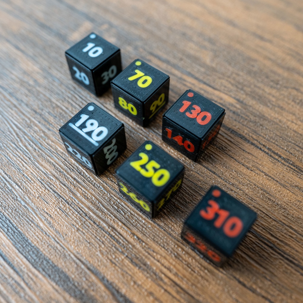 ダメカンダイスセット 6種20個 & ケース付