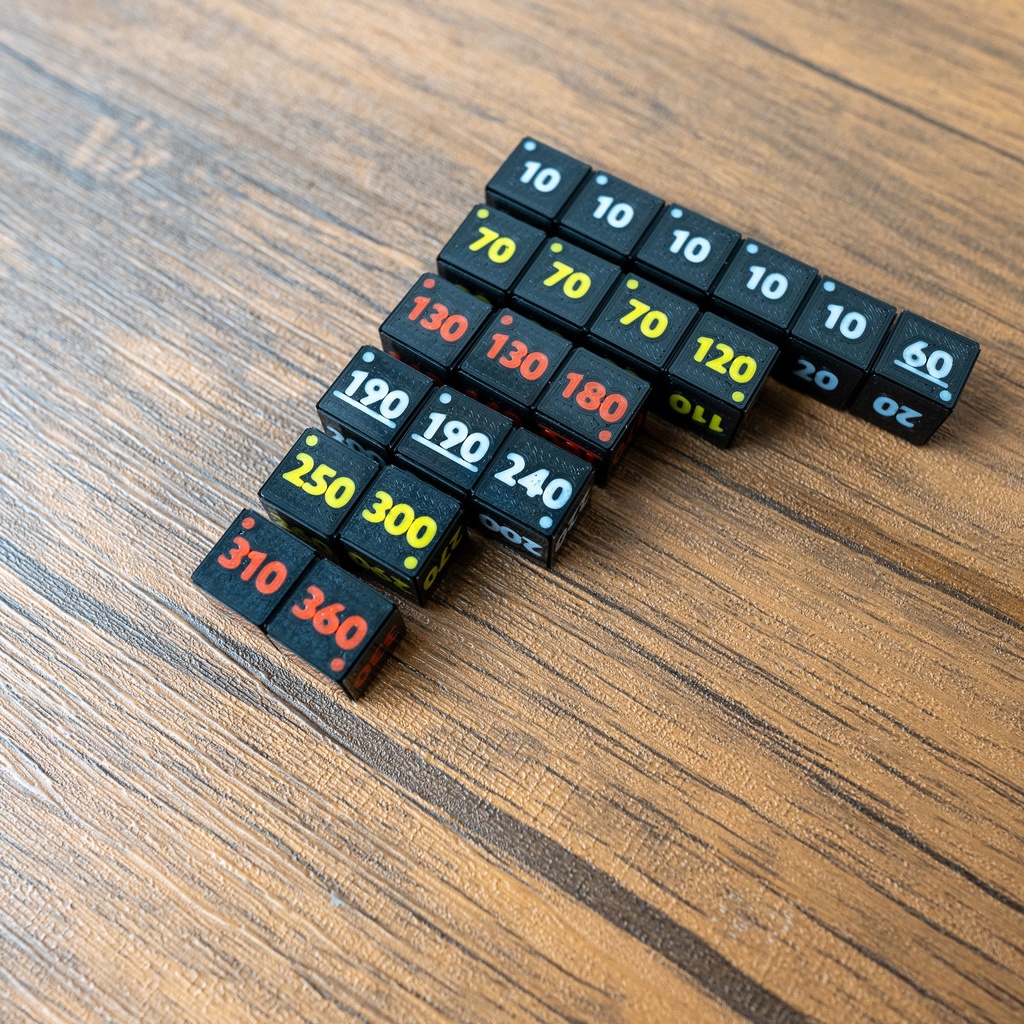 ダメカンダイスセット 6種20個 & ケース付