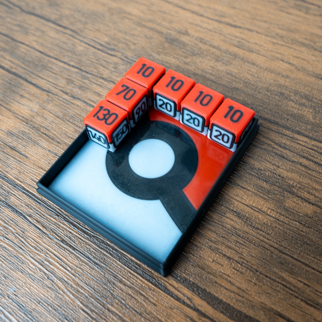 ポケカ ダメカンダイス 6種20個&ケース付き