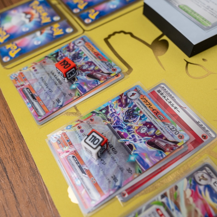 ポケカ ダメカンダイス・USEDマーカー・チェッカー&専用ケース付き