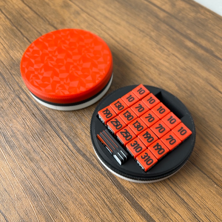 ポケカ ダイス&各種マーカー&チェッカー&スクリュー式ケース付き