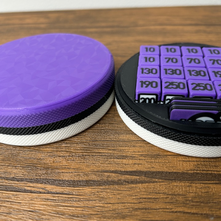 ポケカ 紫ダイス&各種マーカー&チェッカー&スクリュー式ケース付き