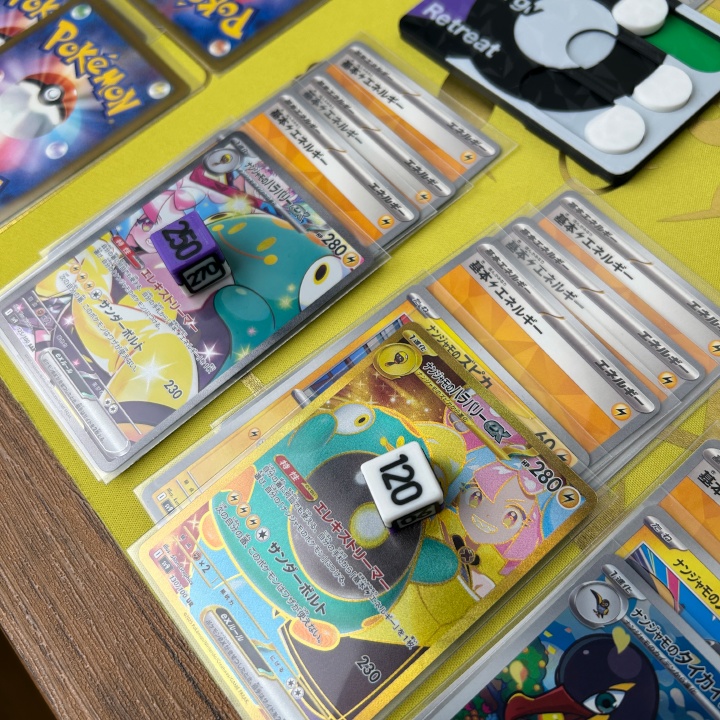 ポケカ 紫ダイス&各種マーカー&チェッカー&スクリュー式ケース付き