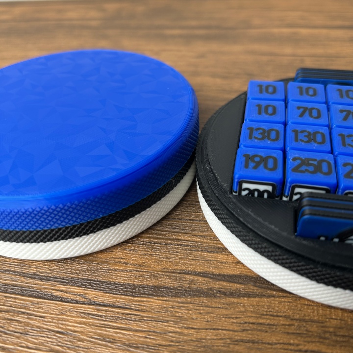 ポケカ 青ダイス&各種マーカー&チェッカー&スクリュー式ケース付き