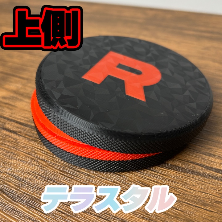 ポケカ "R"ダメカンダイス、各種マーカー、チェッカー、スクリュー式ケース付き