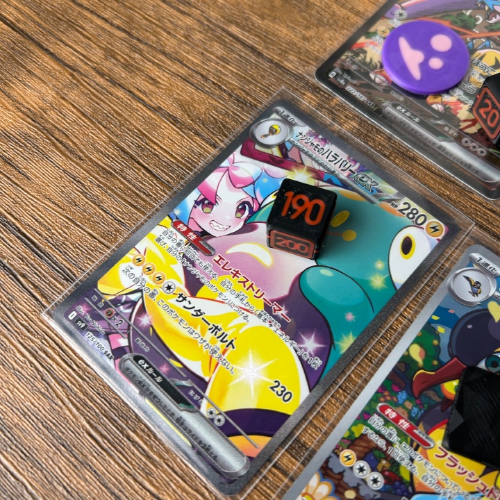 ポケカR ダメカンダイス、先攻後攻,毒,やけどマーカー、チェッカー、専用ケース付