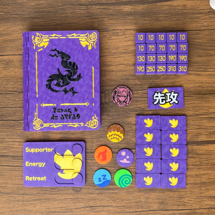 ポケカ プレイセットブック バイオレット ダメカンダイス/各種マーカー/チェッカー
