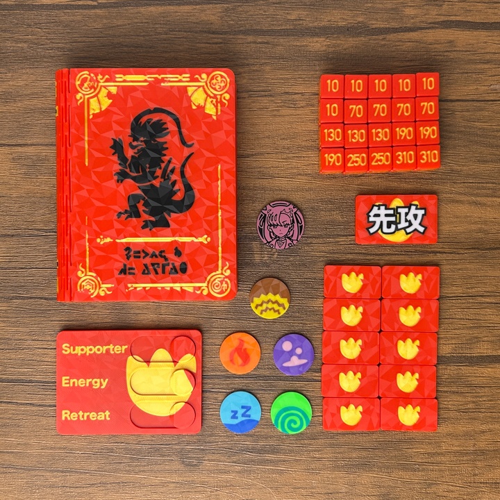ポケカ プレイセットブック スカーレット ダメカンダイス/各種マーカー/チェッカー