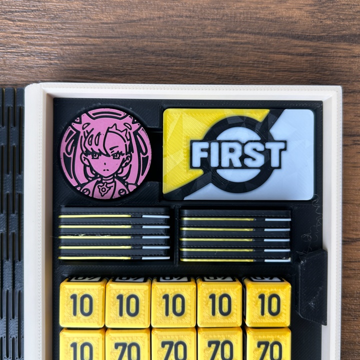 ポケカ プレイセットブック 金 ダメカンダイス/各種マーカー/チェッカー