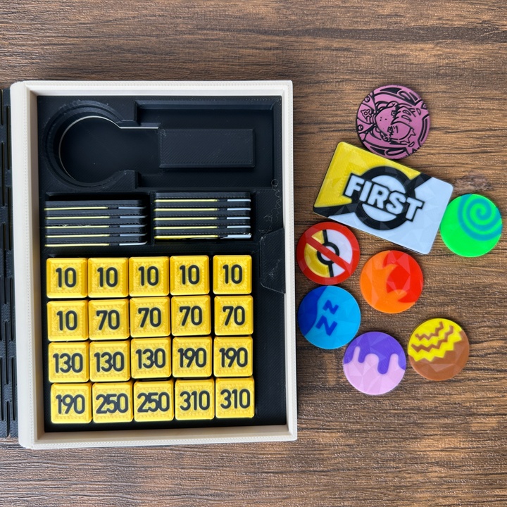 ポケカ プレイセットブック 金 ダメカンダイス/各種マーカー/チェッカー