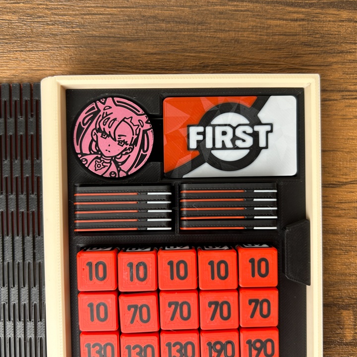 ポケカ プレイセットブック 赤 ダメカンダイス/各種マーカー/チェッカー