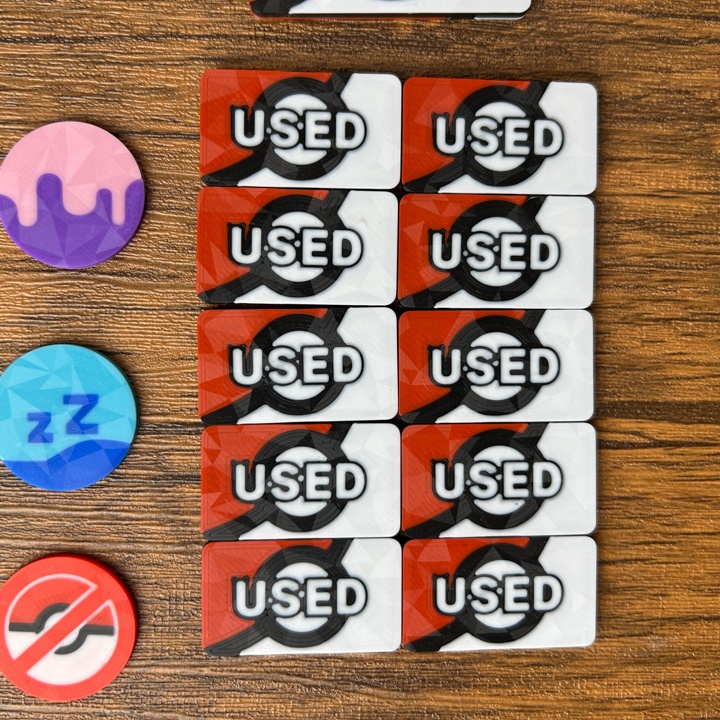 ポケカ プレイセットブック 赤 ダメカンダイス/各種マーカー/チェッカー