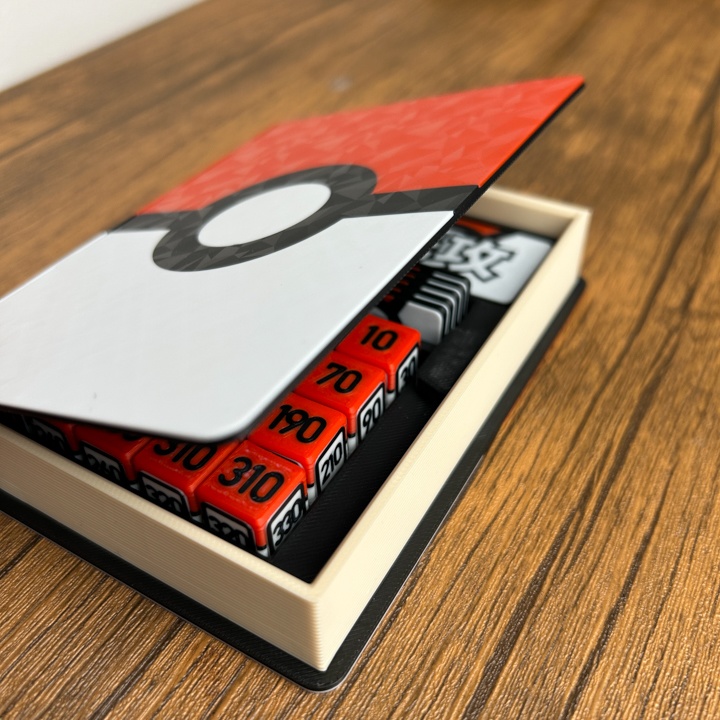 ポケカ プレイセットブック 赤 ダメカンダイス/各種マーカー/チェッカー