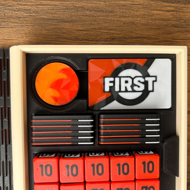 ポケカ プレイセットブック 赤 ダメカンダイス/各種マーカー/チェッカー