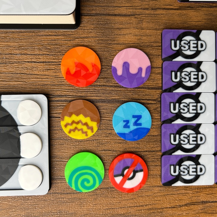 ポケカ プレイセットブック 紫 ダメカンダイス/各種マーカー/チェッカー