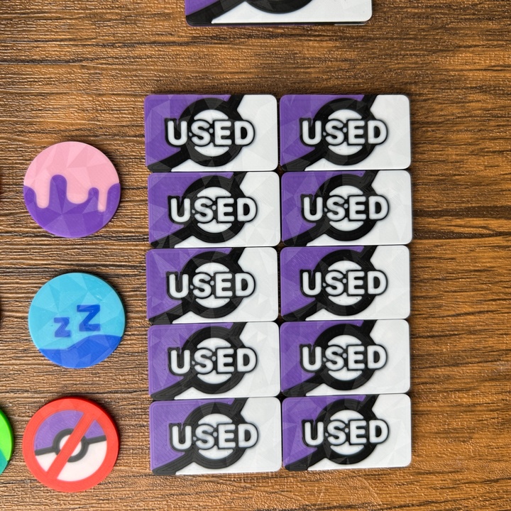 ポケカ プレイセットブック 紫 ダメカンダイス/各種マーカー/チェッカー