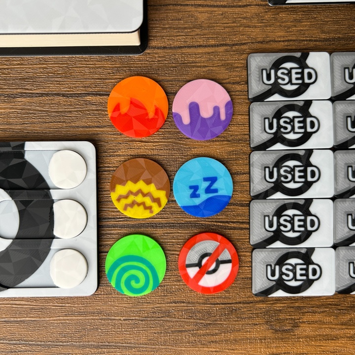 ポケカ プレイセットブック 銀 ダメカンダイス/各種マーカー/チェッカー