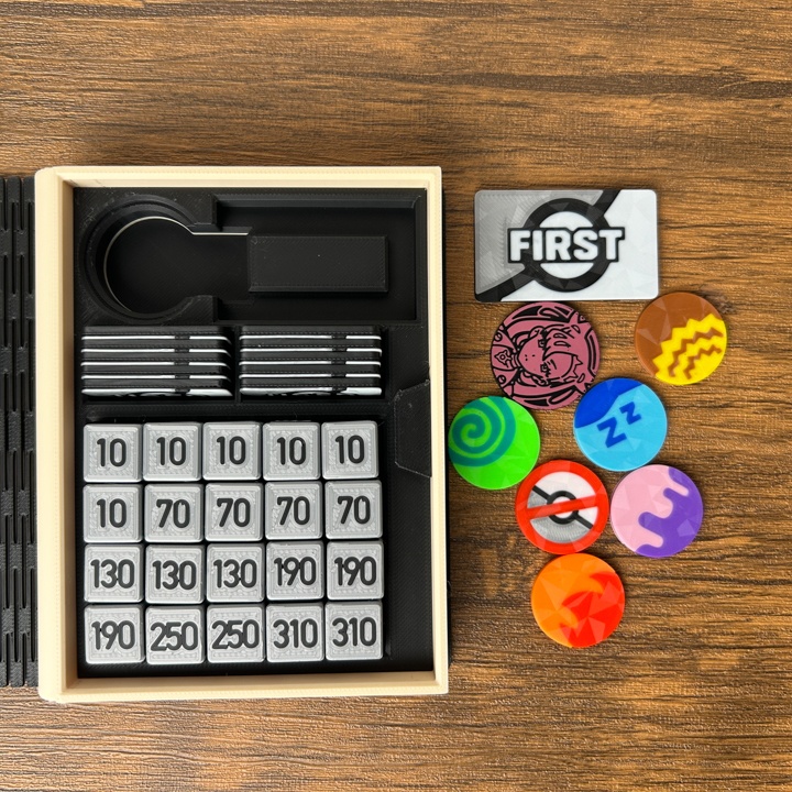 ポケカ プレイセットブック 銀 ダメカンダイス/各種マーカー/チェッカー