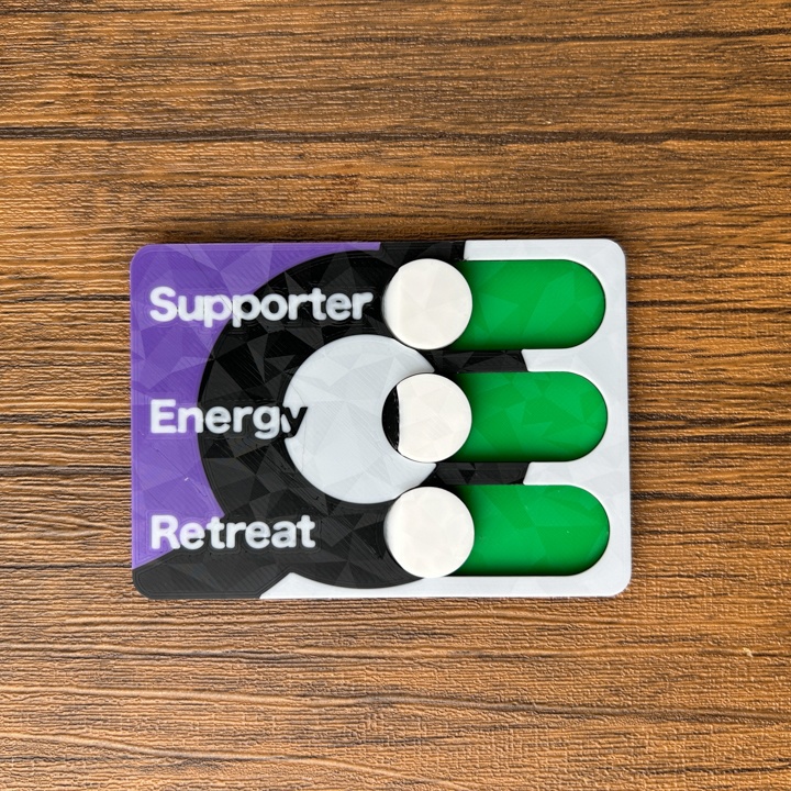 ポケカ 2段マグネットケース 紫 ダメカンダイス、各種マーカー、チェッカー