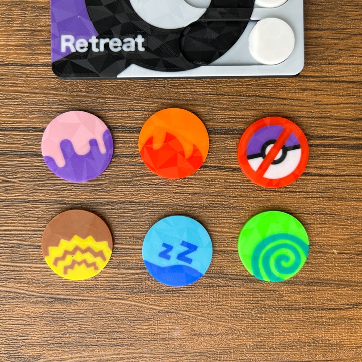 ポケカ 2段マグネットケース 紫 ダメカンダイス、各種マーカー、チェッカー